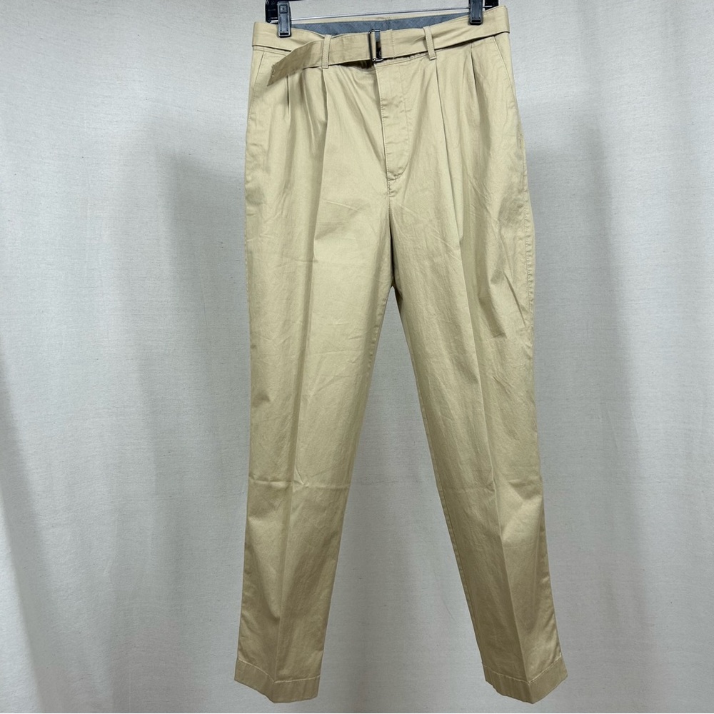 Michael Kors Relaxed Fit Belted Men's Tan Pants